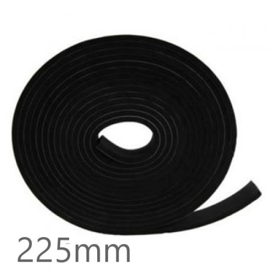 225mm JCW Acoustic Isolating Strip - 5mm x 225mm x 10m roll.