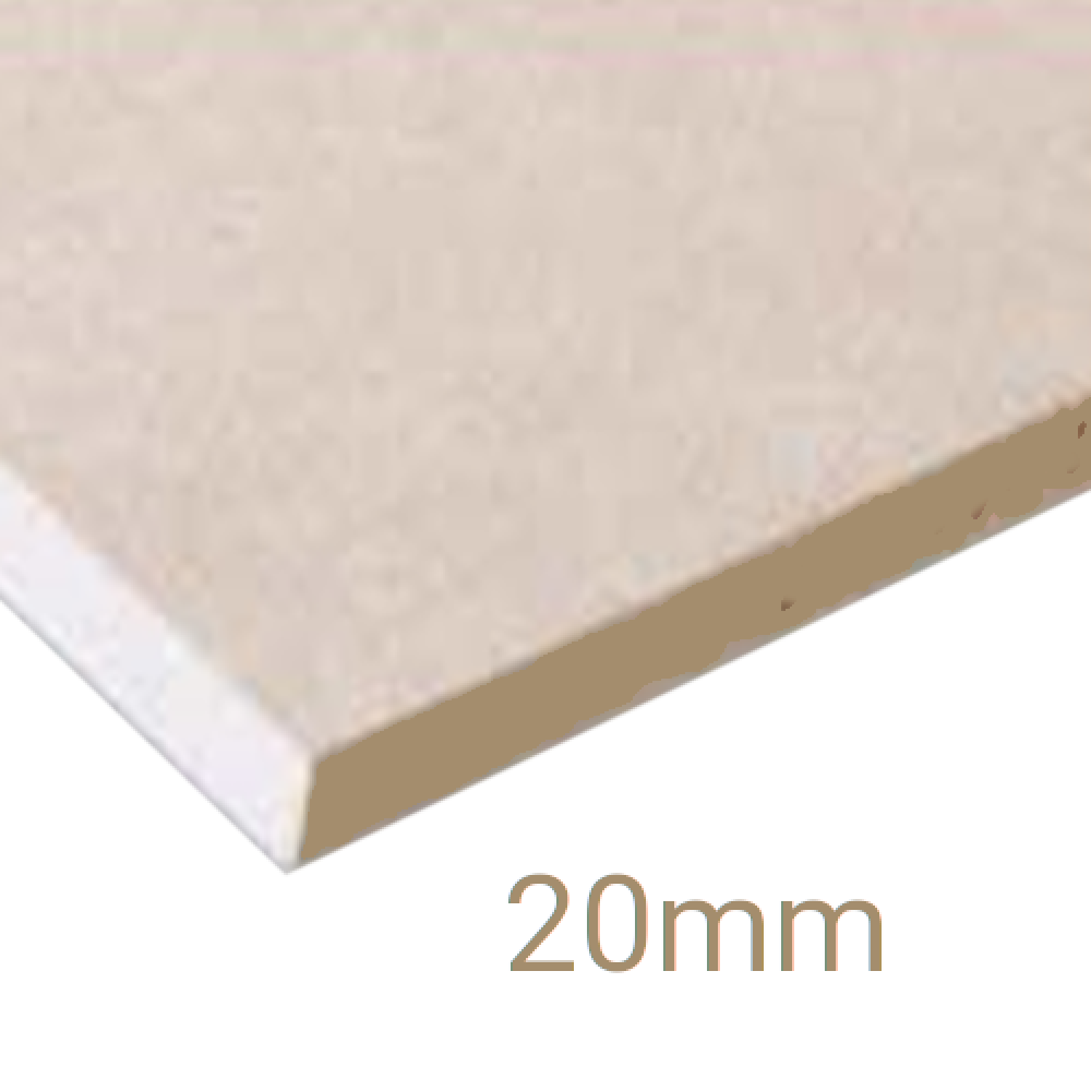 20mm Knauf Fireboard | High Performance Plasterboard | 1200mm x 2400mm