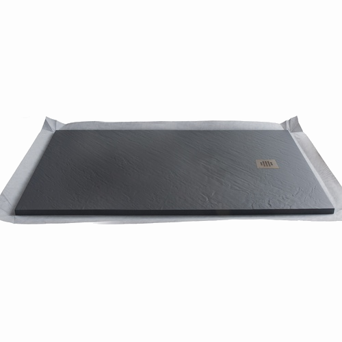 Marmox Slate Grey Decotray - Offset Draining  Shower Tray - 1850mm x 900mm