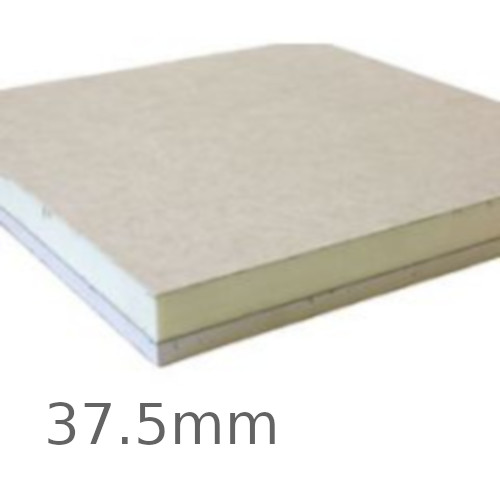 37.5mm Speedline PIR Thermal Laminate Board - 25mm PIR and 12.5mm Plasterboard