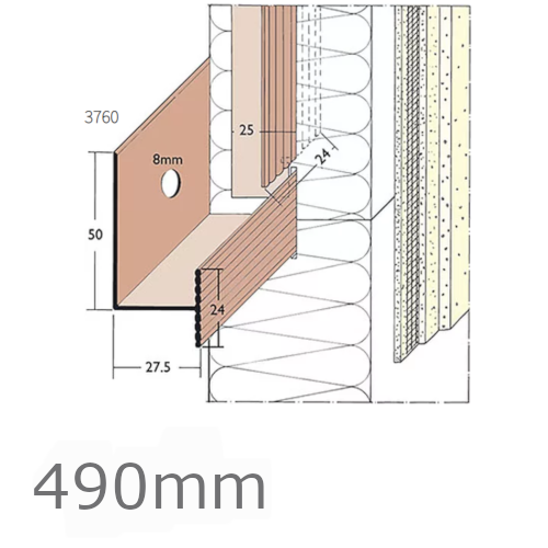 490m PVC Rail System Connector (pack of 25).