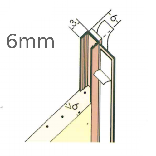 6mm PVC Window Frameseal Beads (pack of 50).