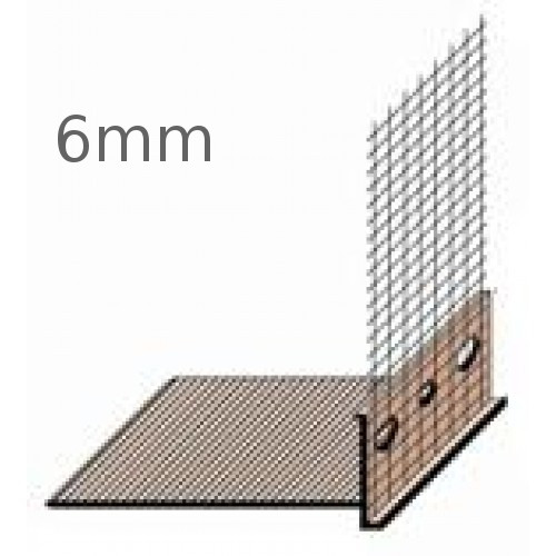 6mm PVC Base Profile - length 2m (pack of 15)