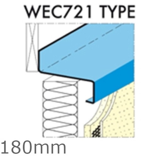 180mm Eaves Flashing, Osill and Window Sill Extensions (with full end caps-pair) - 2.5m Length.