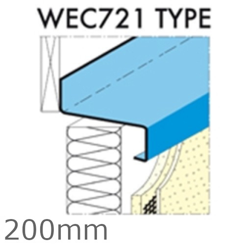 200mm Eaves Flashing, Osill and Window Sill Extensions (with full end caps-pair) - 2.5m Length.