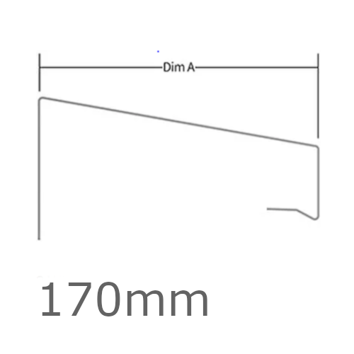 170mm WEC 771 Verge Trim Profile - 2.5m length