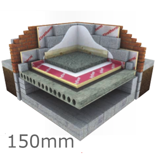 150mm Xtratherm Thin-R Hyfloor XT/HYF Under Floor PIR Insulation Board - Pack of 2