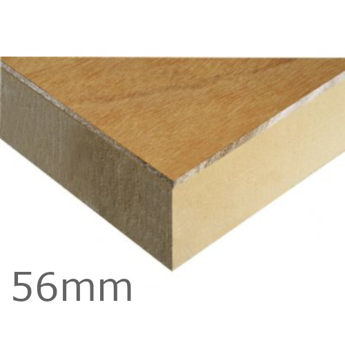 56mm Kingspan Thermaroof TR31 PIR bonded to Plywood (pack of 20) - 50mm PIR and 6mm Plywood Sheet